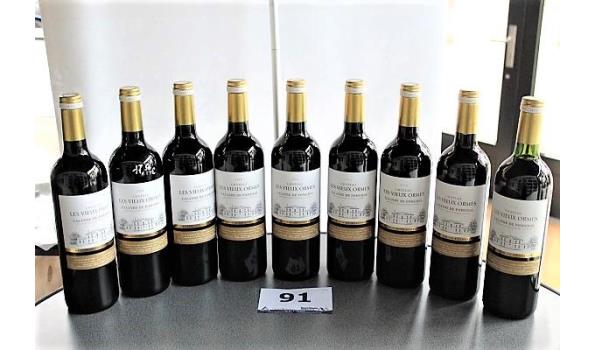 9 flessen à 75cl rode wijn, Chateau Les Vieux Ormes, Lalande de Pomerol, 2016